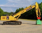 Side of new Komatsu Demolition Excavator,New Demolition Excavator from Komatsu,New Komatsu Demolition Excavator working